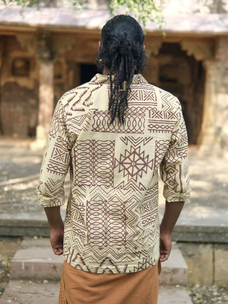 Aranya Tribal Print Cotton Shirt